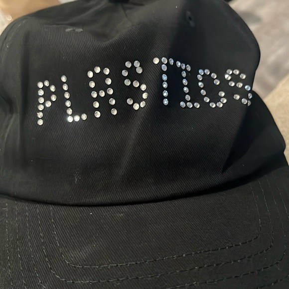 Twill “Plastics” cap with Rhinestones. Brand New. Never worn. - Picture 2 of 5